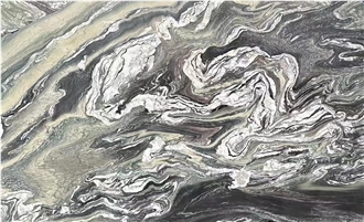 Italy Ondulato Cipollino Verde Luana Marble Slab Tiles