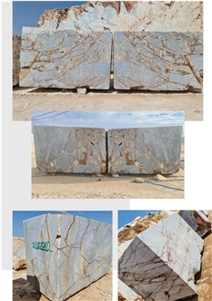 Fire Flow Marble Quarry Block