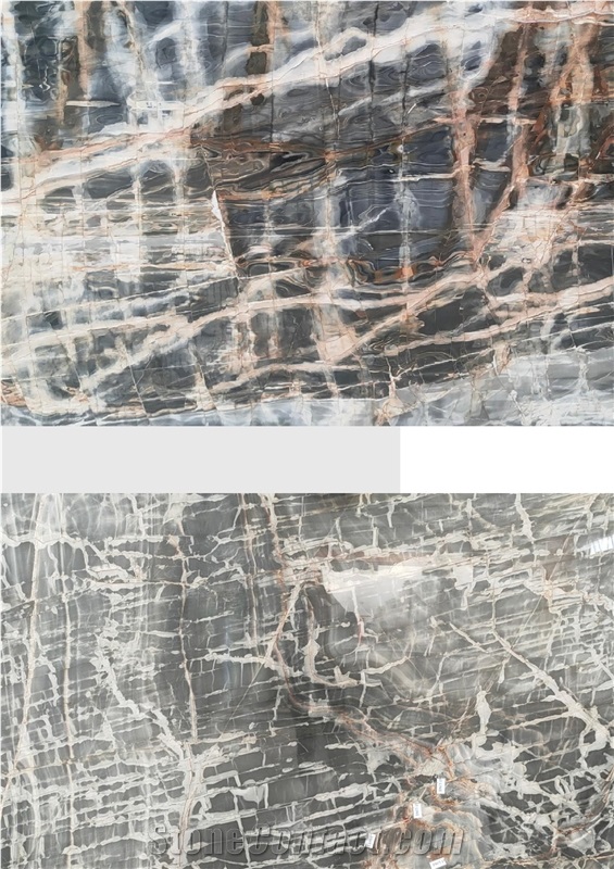 Glaccy Dark Marble Tiles