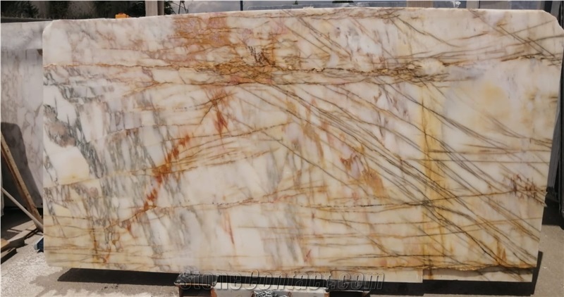 Gold Radix Marble Slab Wall Tiles