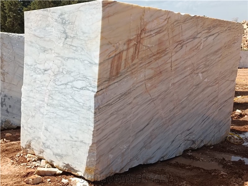 Turkish Calacatta White Marble Blocks
