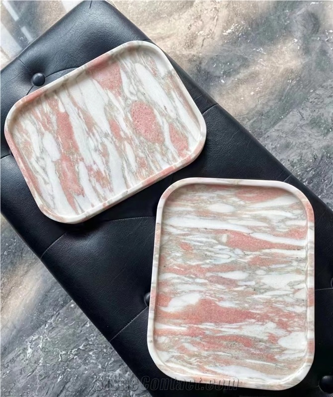 Marble Design Serving Tea Trays For Home Decor