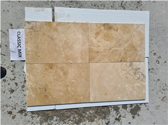 Classic Mix Tumbled Travertine Tiles