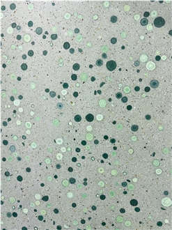 Green Bubble Tile Green Bubble Custom Terrazzo Slabs