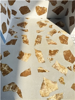 Light Transmitting Terrazzo Translucent Terrazzo Floor Tiles