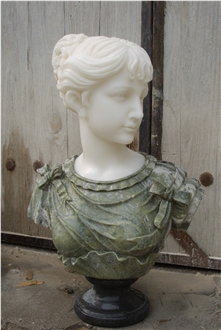 Natural Marble Interior Modern Head Statue