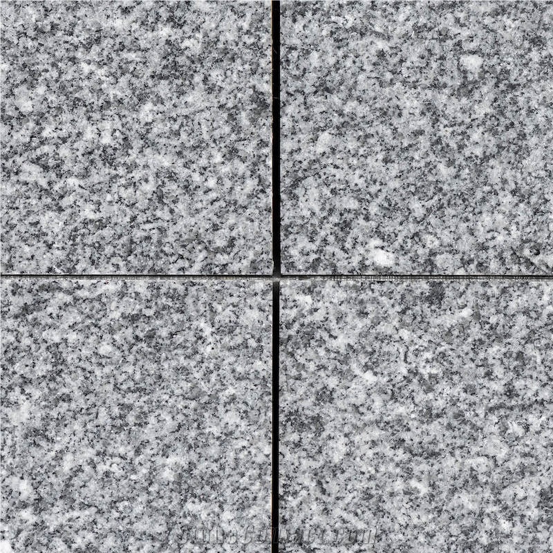 Grey El Sherka Granite Sandblasted Tile Slabs