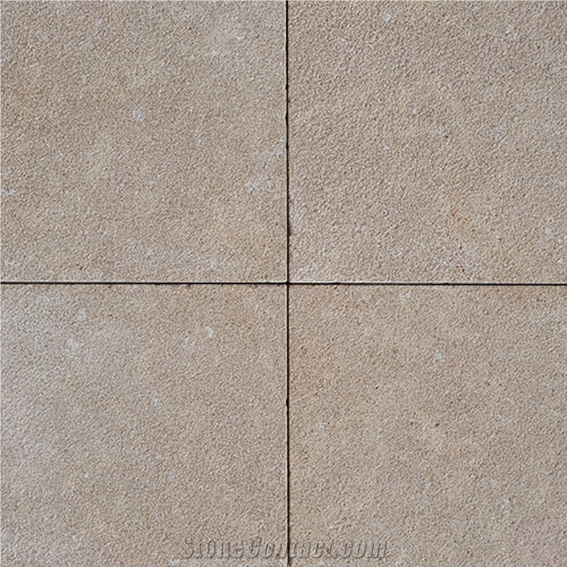 Sinai Pearl Limestone Bush-Hammered Tiles