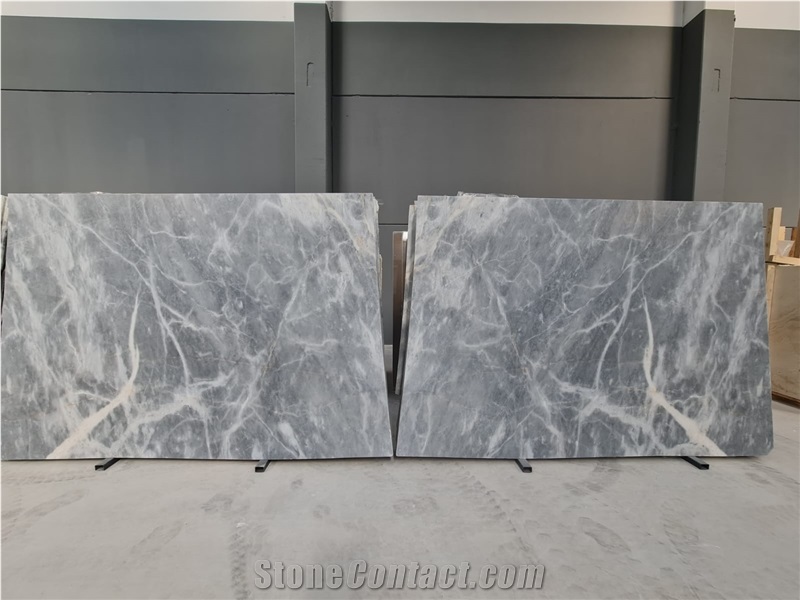 Afyon Bardiglio Gray Marble Slab Tiles