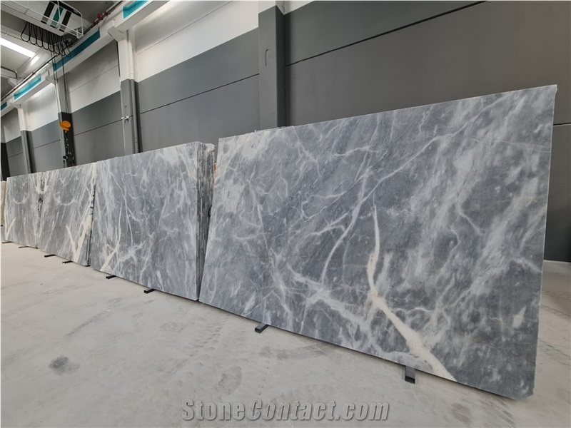 Afyon Bardiglio Gray Marble Slab Tiles