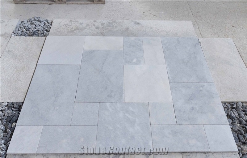 Afyon Gray Silver Sandblasted Marble Tiles