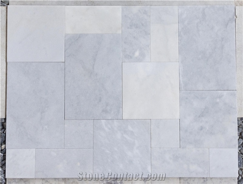 Afyon Gray Silver Sandblasted Marble Tiles