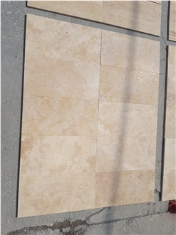 Medium Travertine Cross Cut Tiles