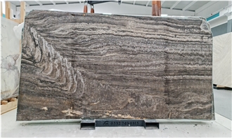 Titanium Silver Travertine Slab & Tiles