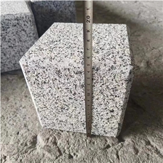 G655 Sesame White Granite Water Jet And Polished Cubes