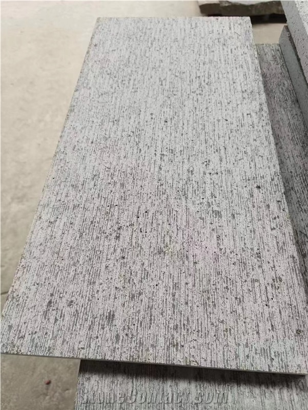 G684 Black Granite Chiseled Wall Tiles And Floor