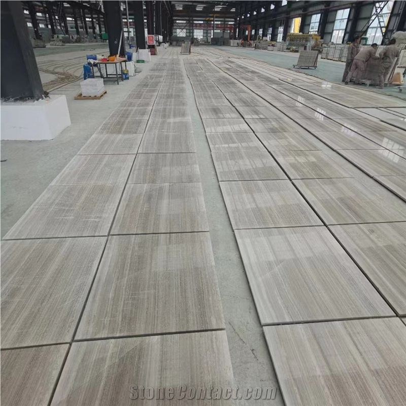 Grey Wood Grain Marble Tiles Wall And Floor Applications
