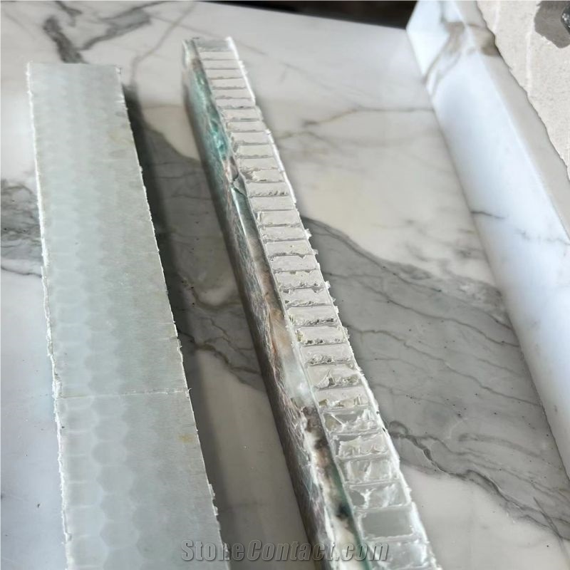 Amazon Green Granite Laminated Translucent Honeycomb Panels