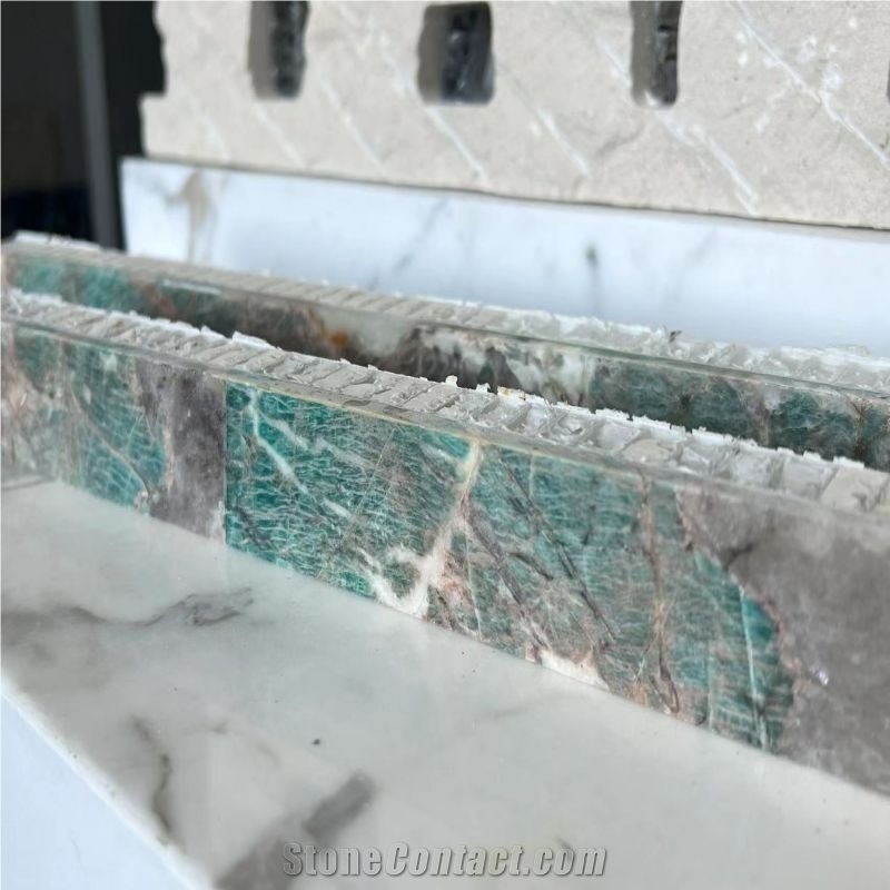 Amazon Green Granite Laminated Translucent Honeycomb Panels