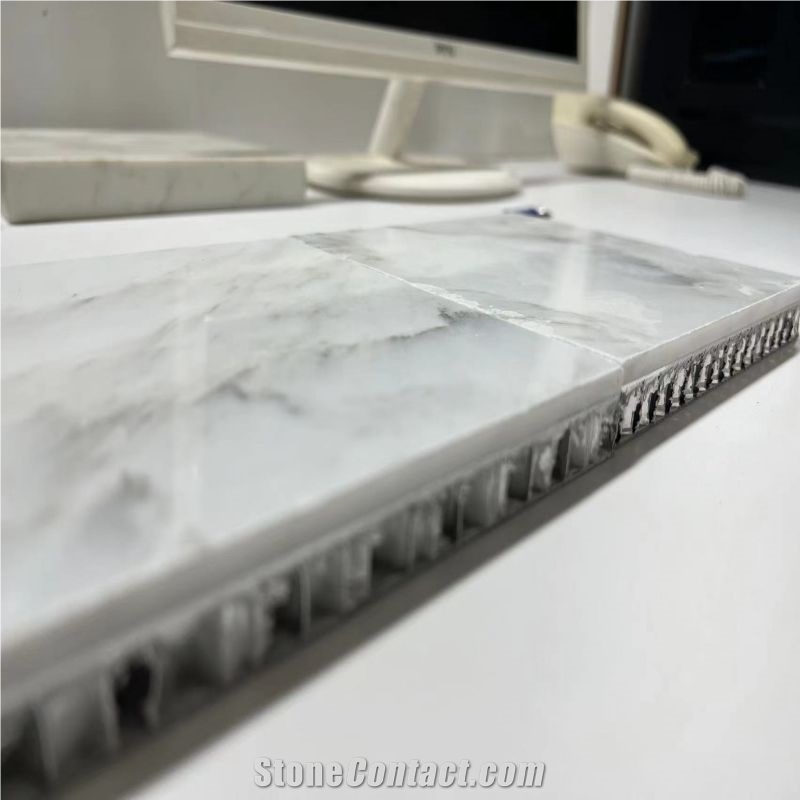 Crema Delicato White Marble Honeycomb Backed Stone Panels