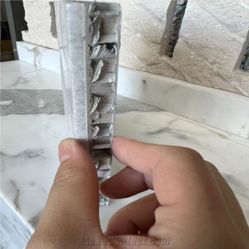 Crystal Grey Granite Laminated With Honeycomb Panels