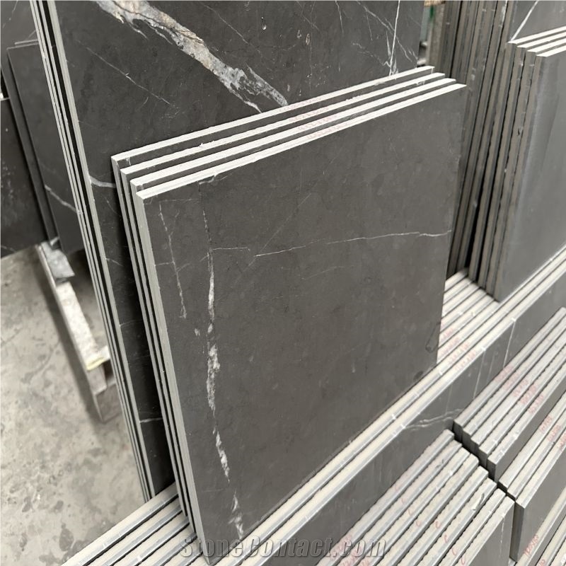 Pietra Grey Marble-Porcelain Backed Composite Stone Panels