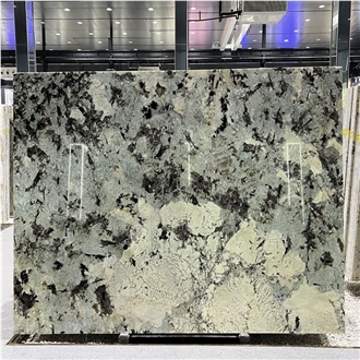 Brazil Tourmaline White Granite Slab Good For Interior Wall