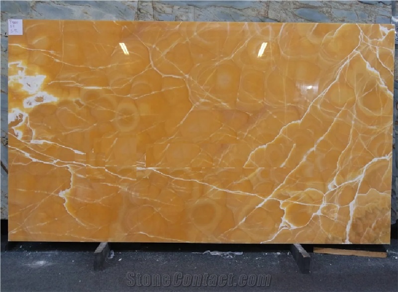 Orange Onyx Slab, Tiles