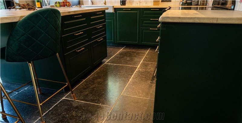 Belgian Black Blue Stone Dark Honed - Flx60x2 Cm Floor Tiles