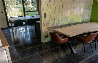 Belgischer Blaustein - Dunkel Geschliffen - Floor Tiles