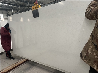 Cuarzos Crystal White Quartz Slabs