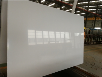 Pure White Artificial Marble  Artificial Stone Slabs