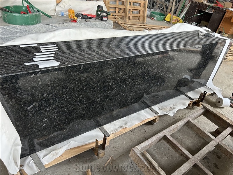 Imported Black Granite Angola Black Slabs