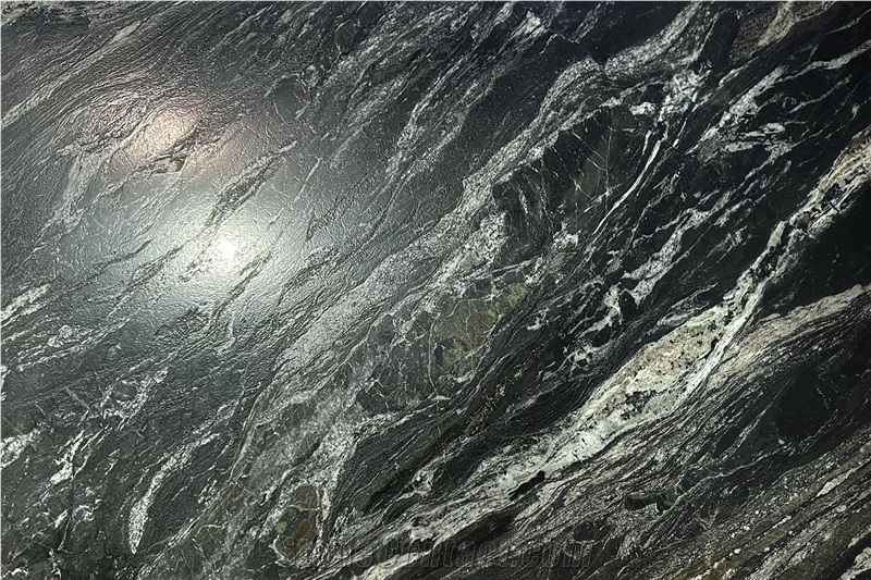 Dark Vulcan Quartzite Leathered Slabs