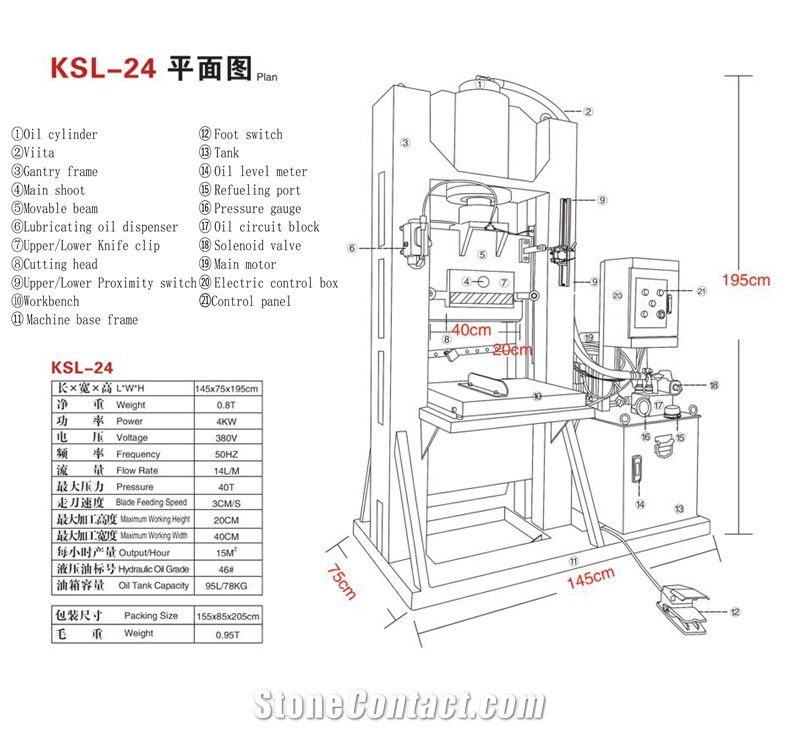 Stone Splitting Machine KSL-24