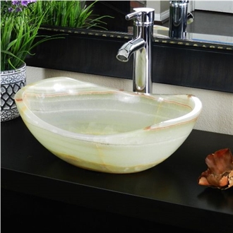 Jade Green Onyx Vessel Sinks