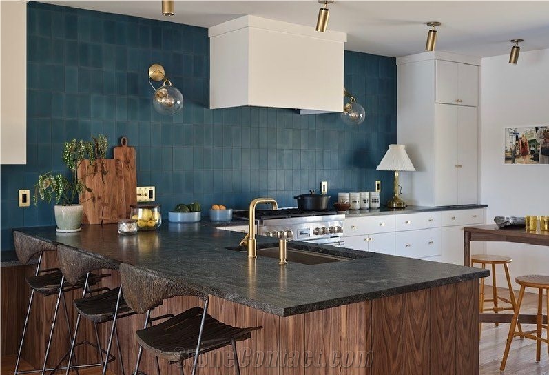 Granite Jet Mist Honed Kitchen Countertop
