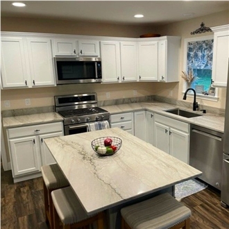 Sea Pearl Quartzite Kitchen Countertop