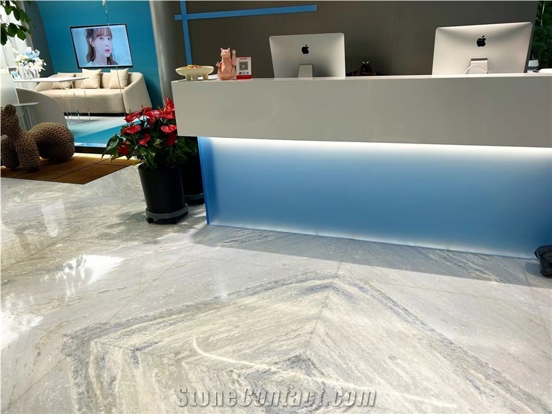 Iceberg Blue Marble Slab For Floor Tile