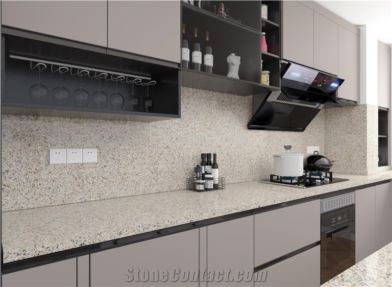 Adhunik Brown Granite Kitchen Countertop