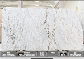 Afyon Sugar Violet Marble Slabs