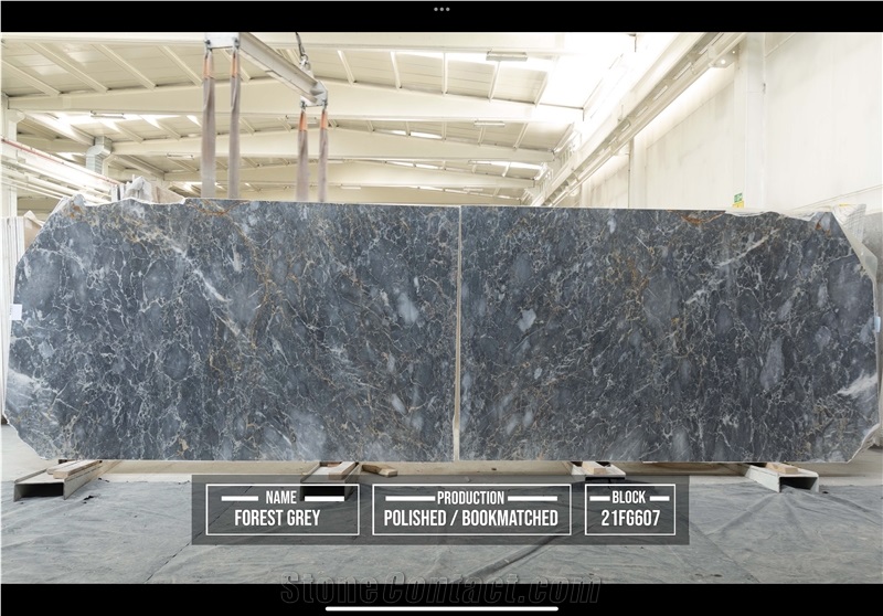 Forest Grey Marble Slabs