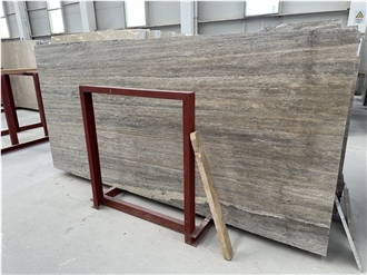 Silver Travertine Slabs