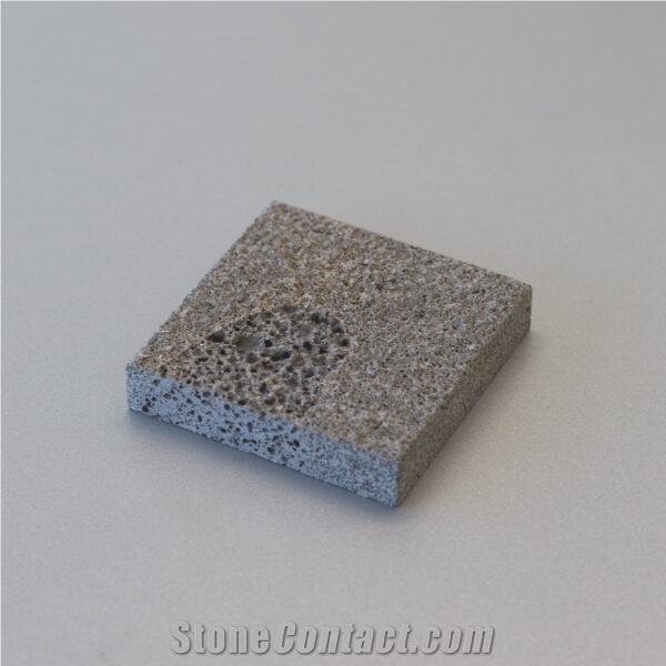 Timaru Basalt Tiles - Brush Polished Sample