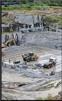 Cambodian Black Granite Quarry