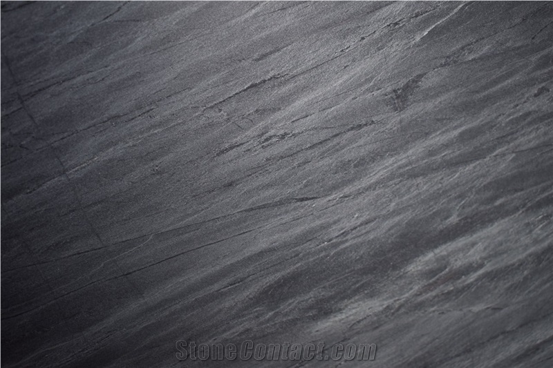Marine Black Honed Granite Slabs