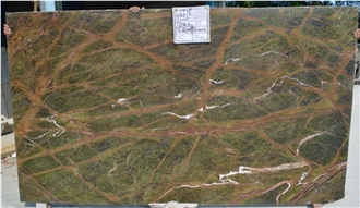 Rainforest Green Marble Slabs