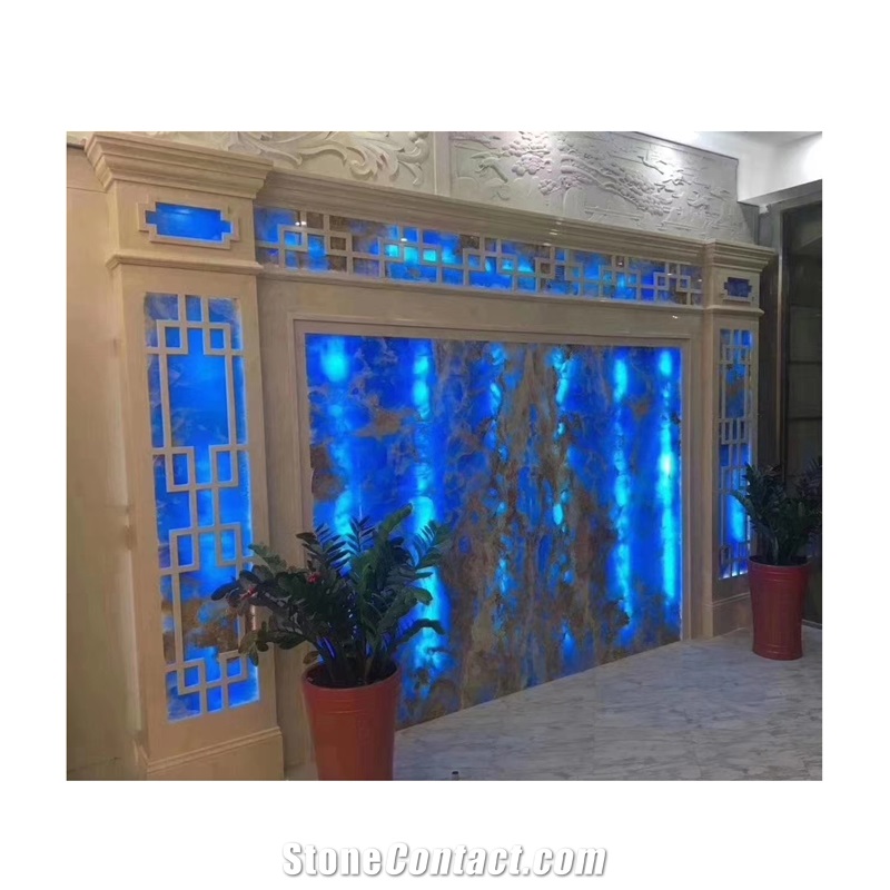 Blue Stone Onyx Wall Tiles For Bathroom