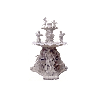 Cheap Garden Handcraft White Marble Sculptured Fountains