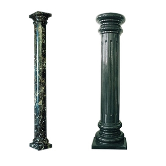 Decorative Green Marble Stone Roman Column Pillar
